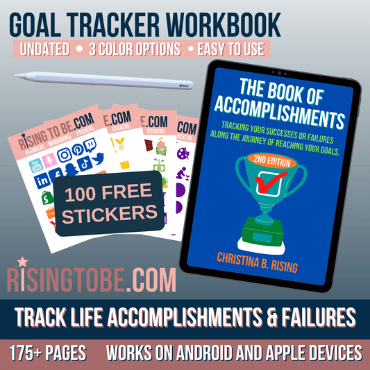 Goal Tracker Workbook | 100+ Stickers