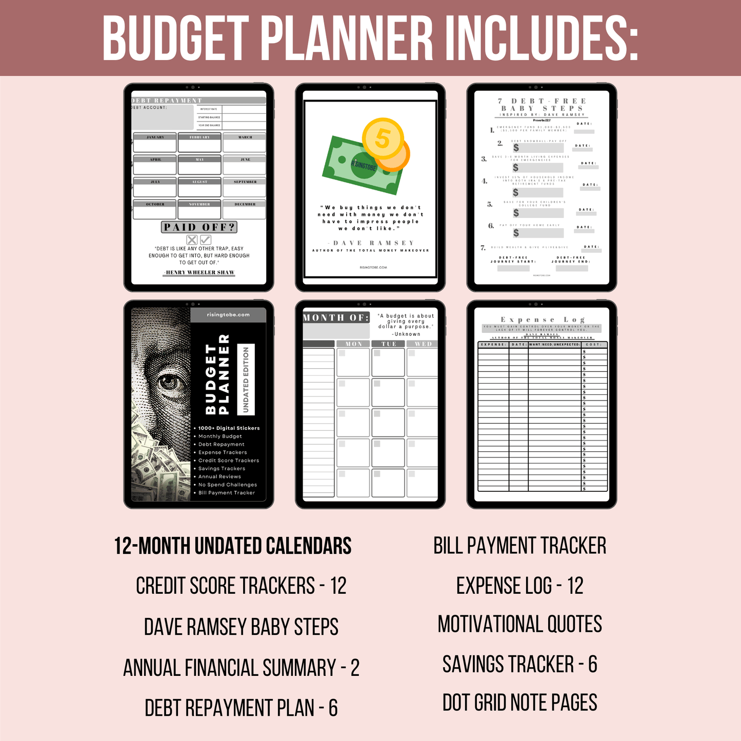 2025 Every Penny Counts - Budget Planner Bundle | 1000+ Stickers