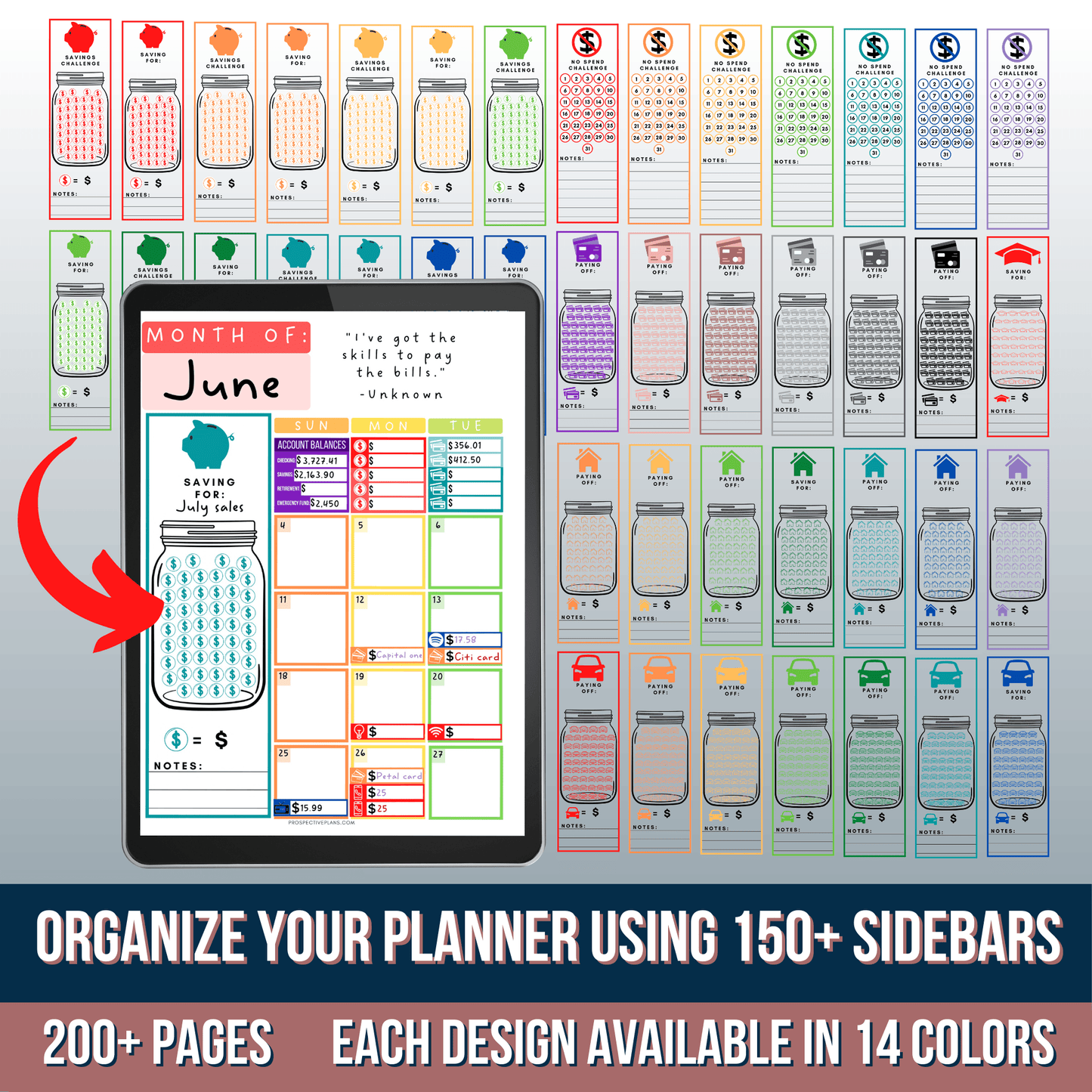 2025 Every Penny Counts - Budget Planner Bundle | 1000+ Stickers