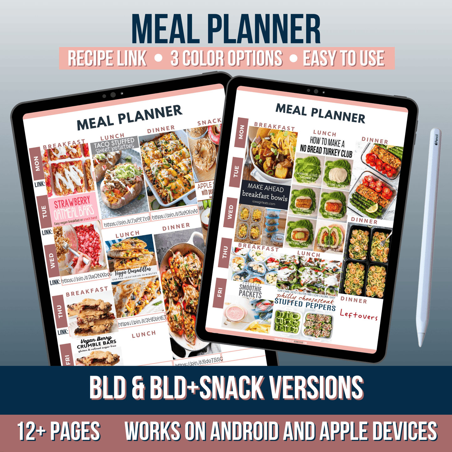 Custom Meal Plan | Editable & Customizable