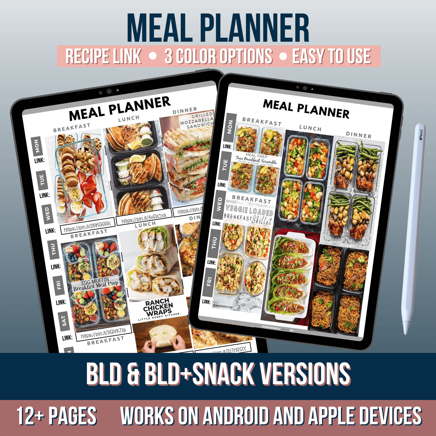 Custom Meal Plan | Editable & Customizable