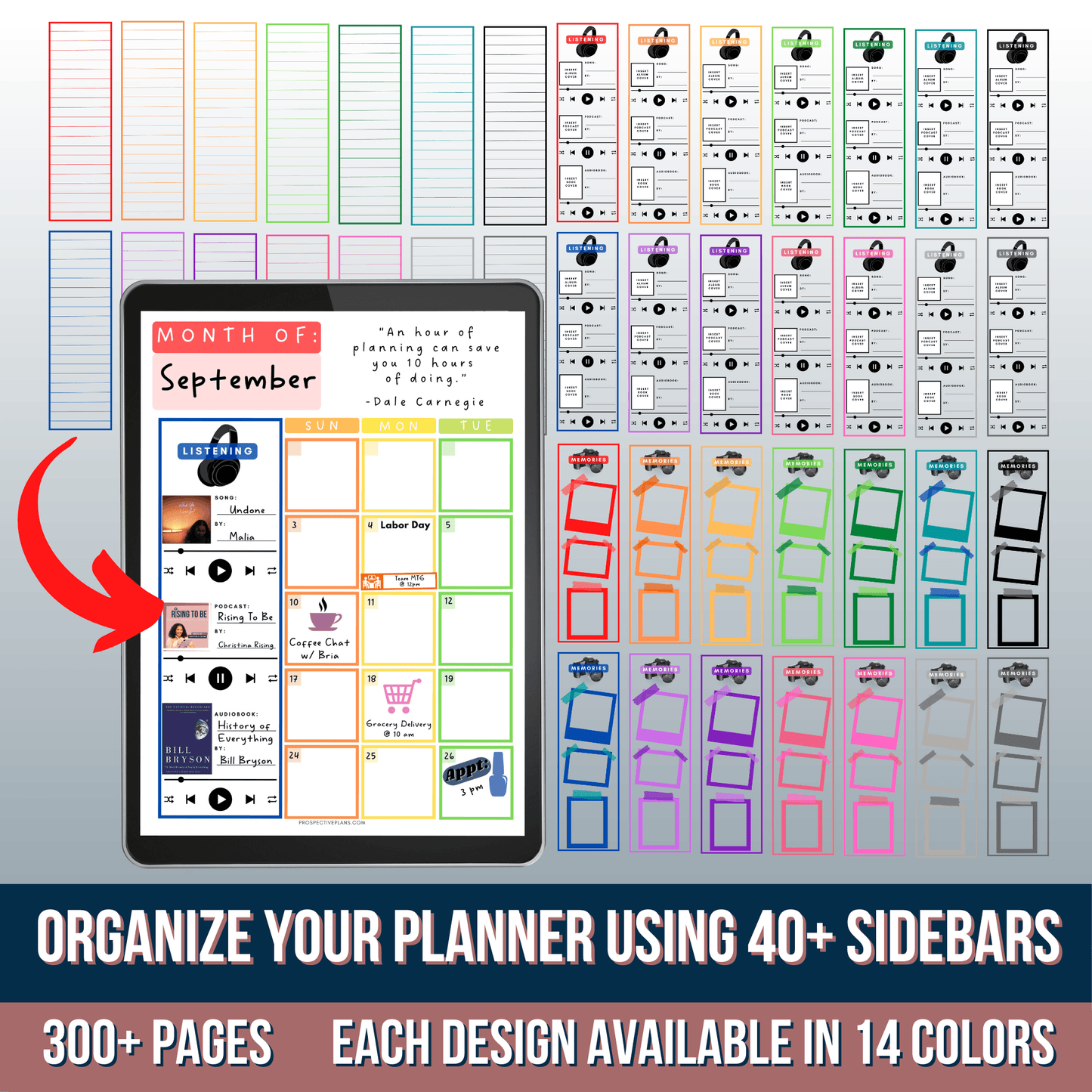 2024 Hourly Planner Bundle | 2000 Stickers